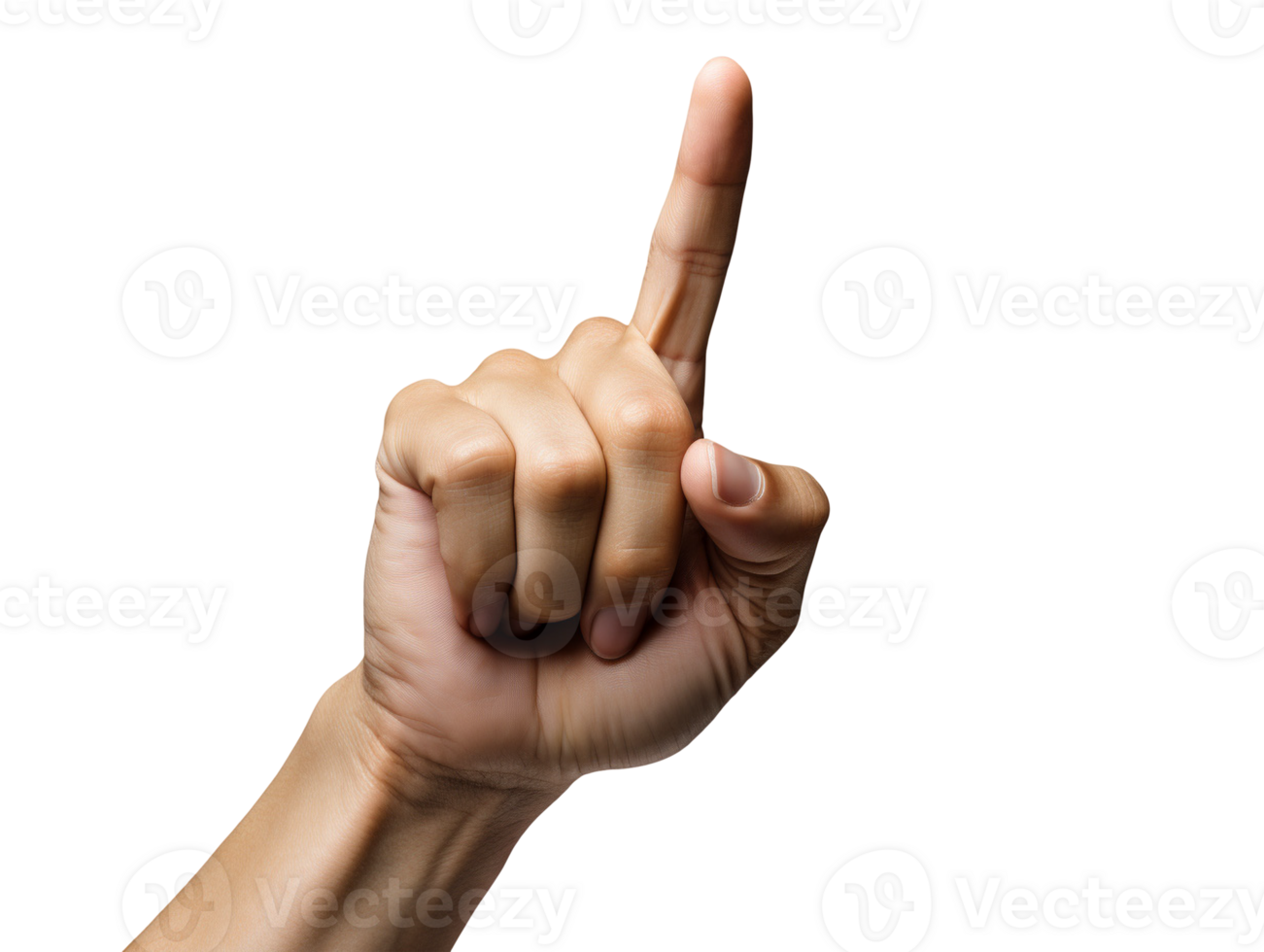 hand pointing isolated png