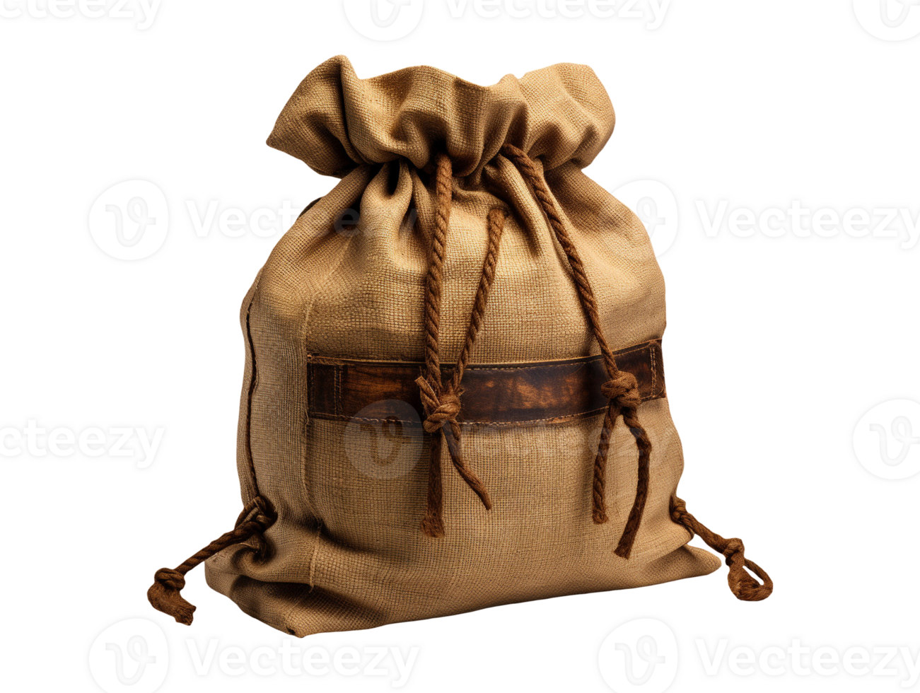 linen pouch bag isolated png