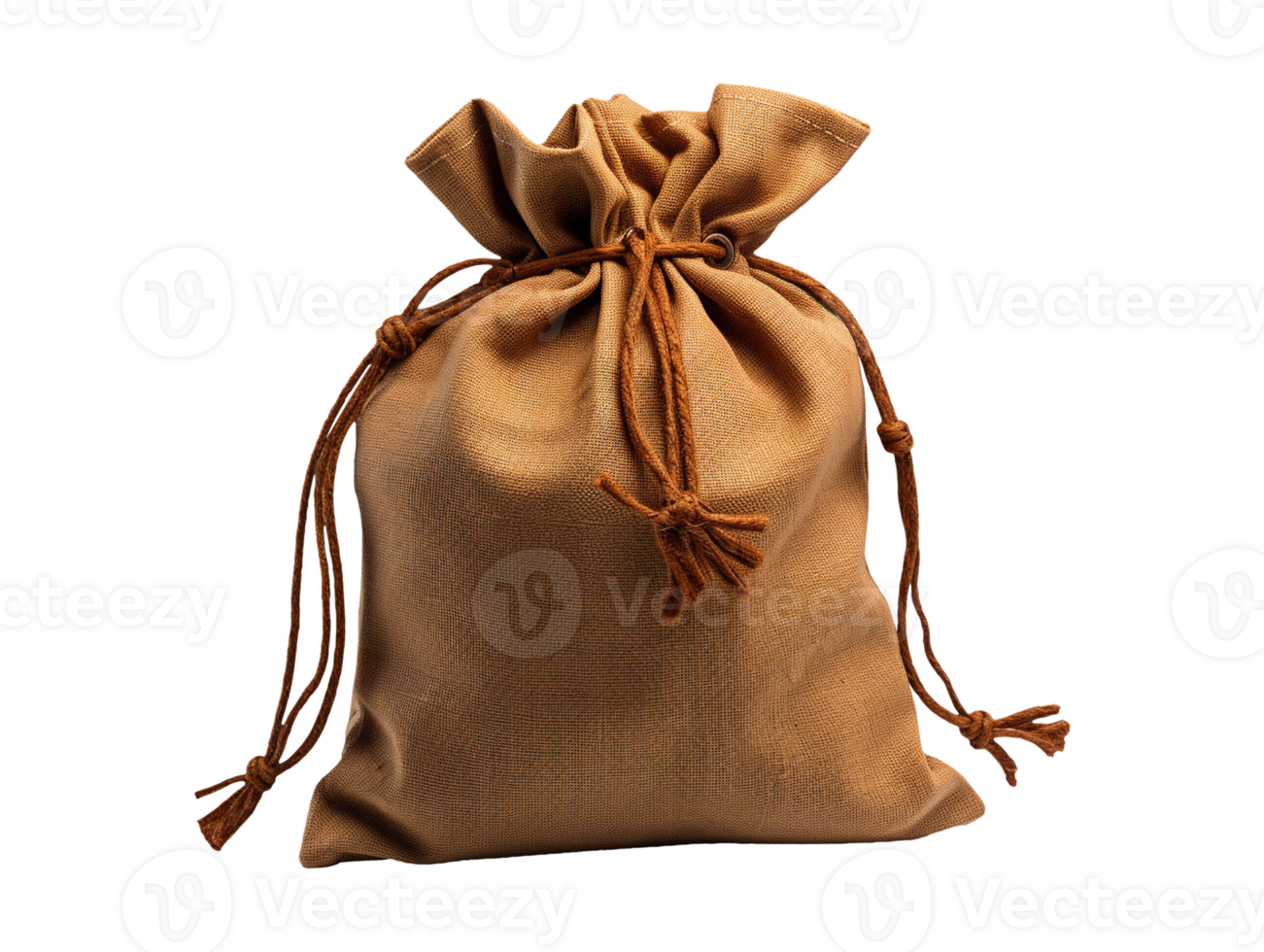 linen pouch bag isolated png