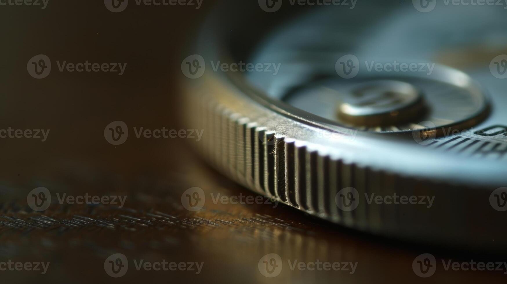 Closeup of the timer button with tiny numerical markings indicating the recommended brushing time photo