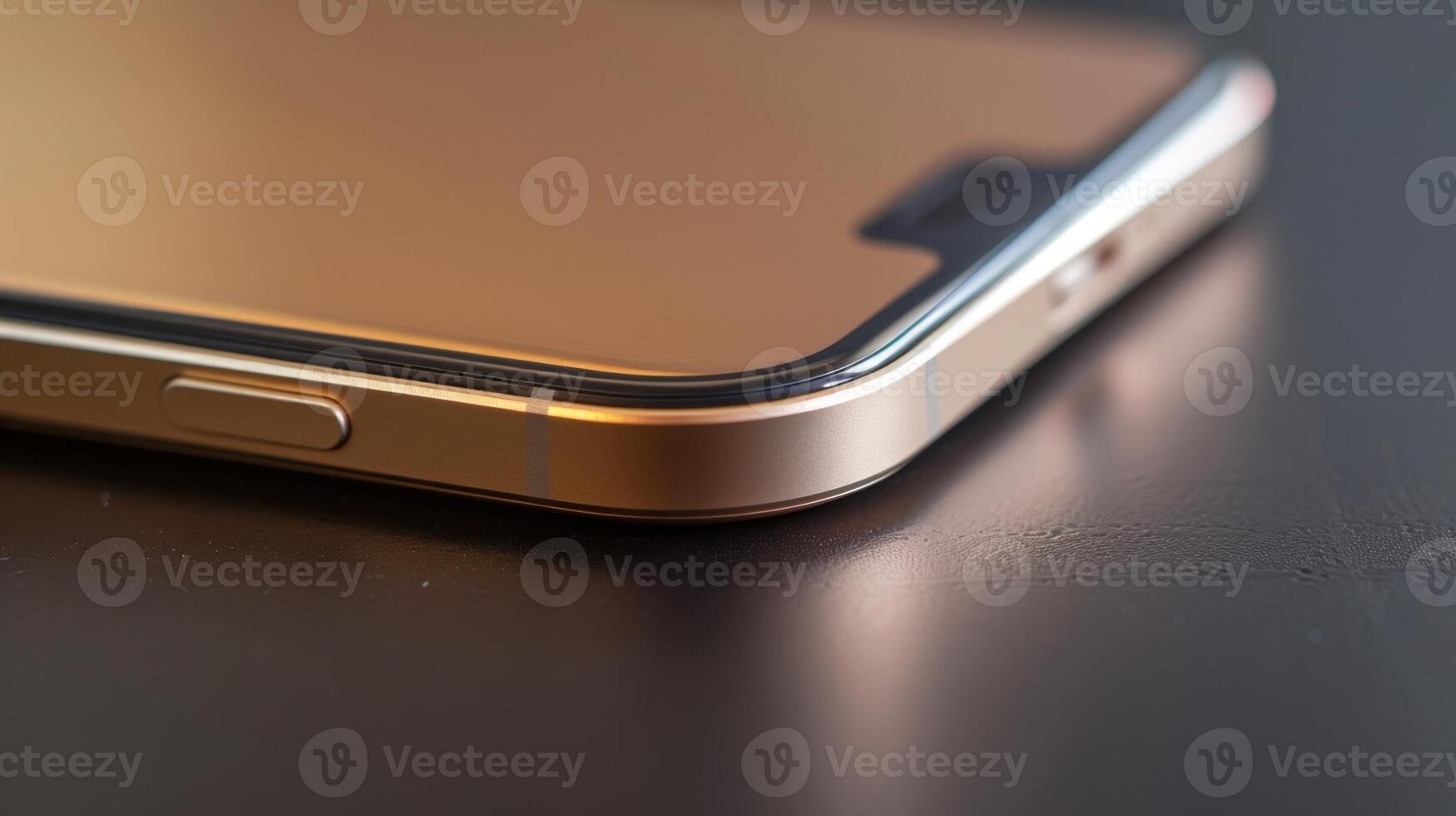 A detailed image of a squareshaped wireless charging pad with a metallic gold finish. The pad has a smooth surface and a slightly raised edge to keep the device in place photo