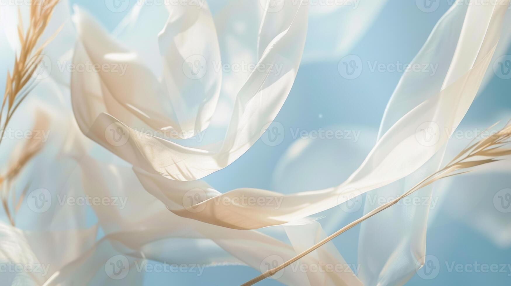 The sound of streamers gently rustling in the wind creating a peaceful and serene ambiance photo