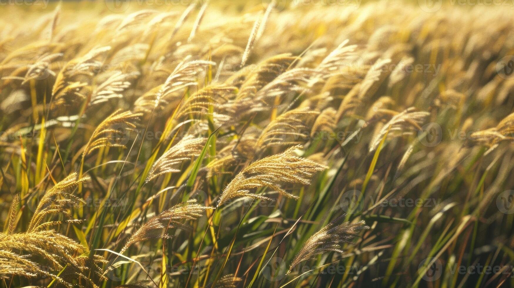 The fabric glides effortlessly over the tall grass leaving a trail of mesmerizing patterns in its wake photo