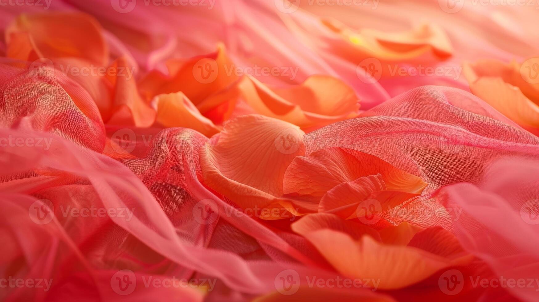 Flower petals dance along with the fabric adding a touch of color to the scene photo