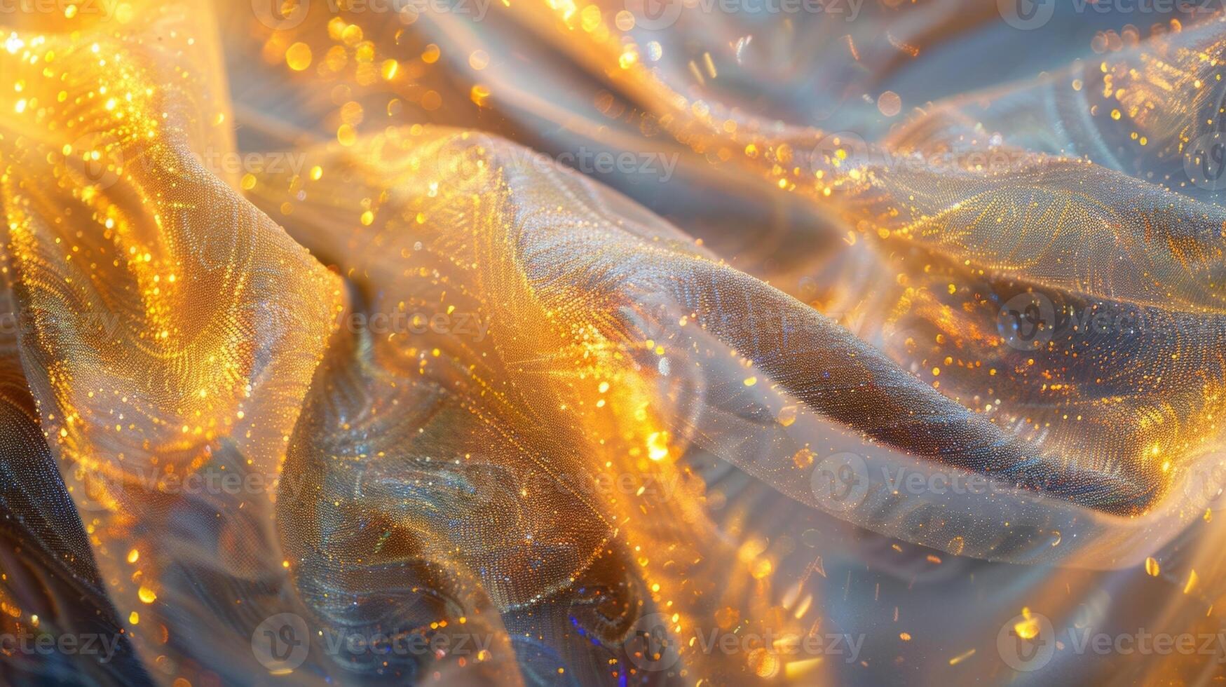Sparkling fabric shimmers and shimmies catching the light in a dazzling display photo