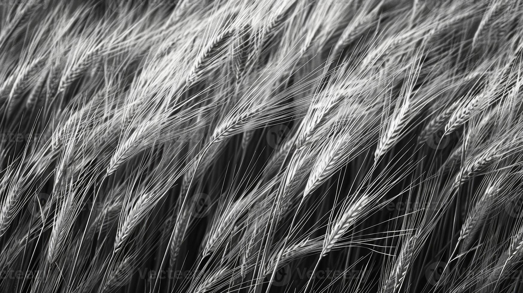 The rugged texture of wild grasses captured in black and white. Black and white art. photo