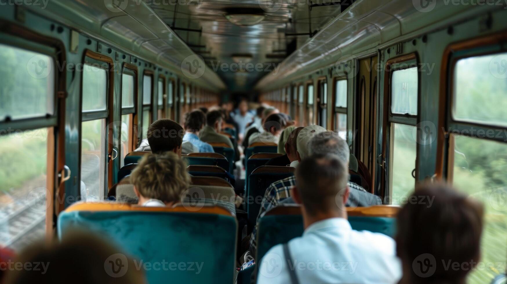 An eclectic mix of passengers on the train each with their own reasons for embarking on this cultural journey photo