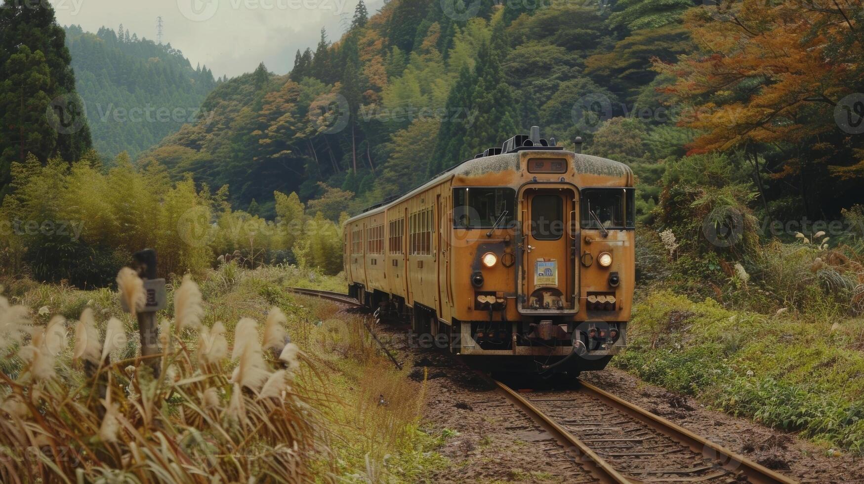 The trains gentle swaying is almost hypnotic allowing the traveler to let go of their worries and simply be in the moment photo