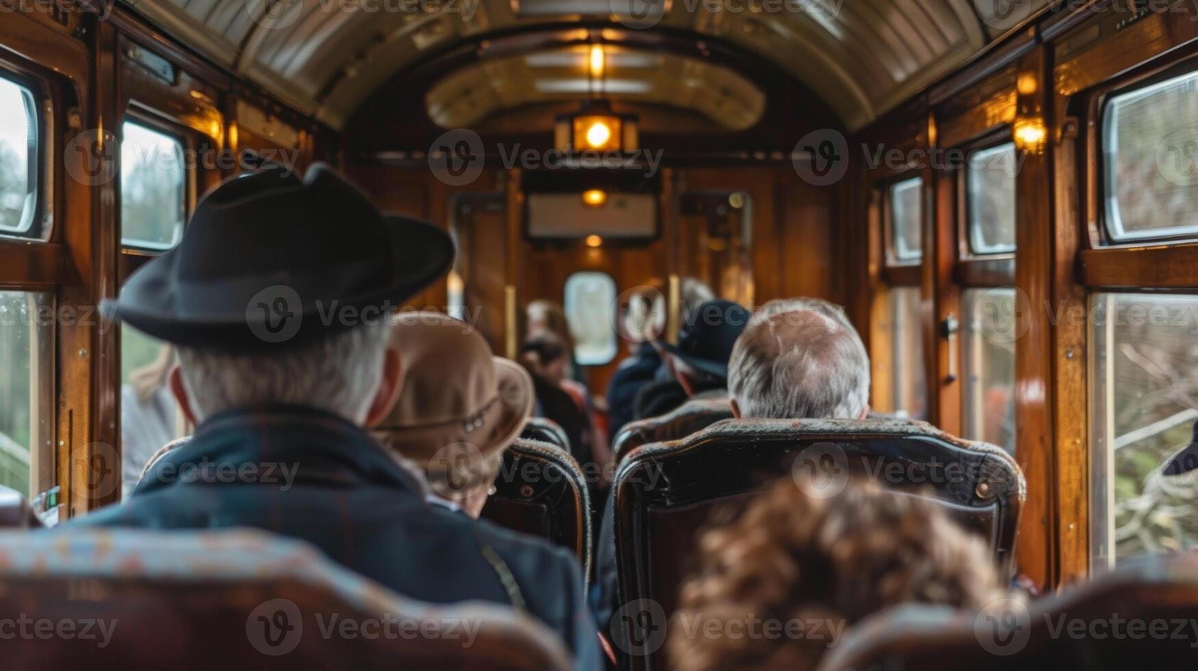 Excited chatter fills the air as the travelers come across a perfectly preserved steam engine fully restored and on display photo