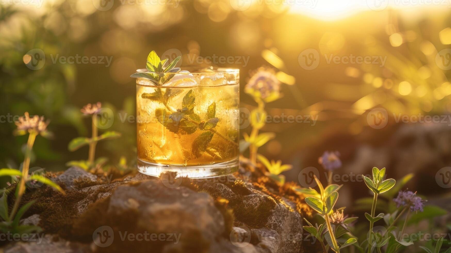 A bubbling elixir brewed with handpicked herbs plucked from the untamed wilderness photo