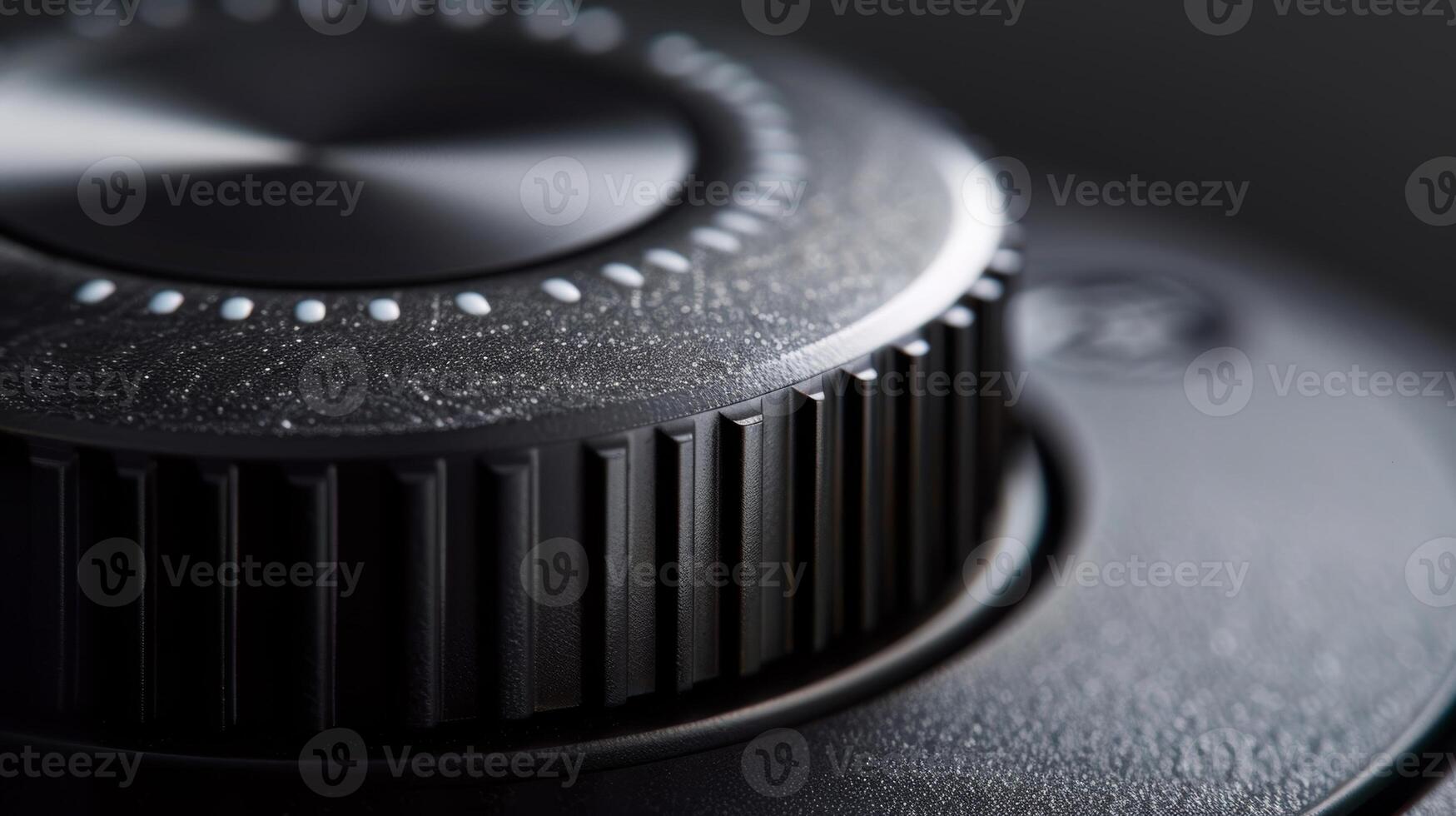 A highly detailed image of the motors speed dial giving users precise control over the rate at which the blinds open and close photo