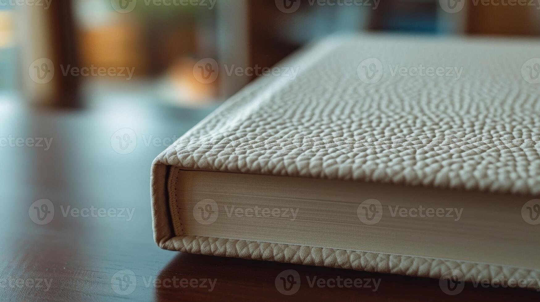 The cover of the notebook features a modern and minimalist design with a subtle embossed pattern giving the notebook a highend feel photo