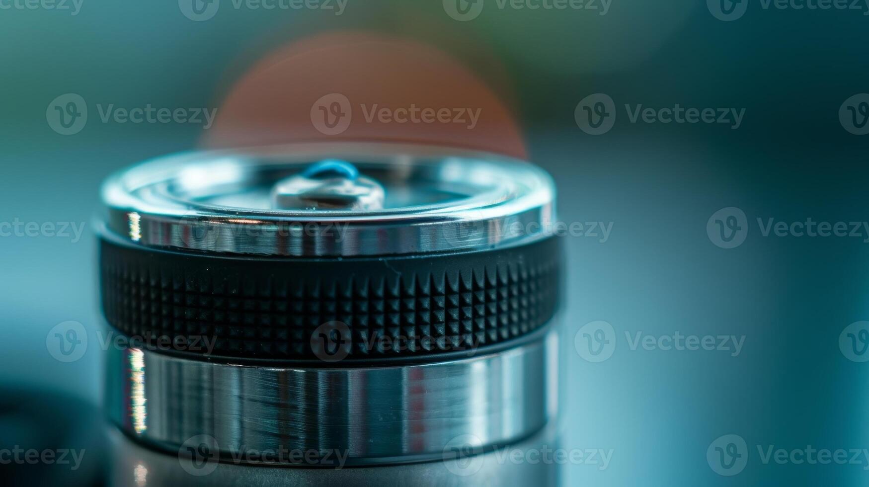 A closeup of a smart thermos cap which is equipped with a builtin thermometer for accurate temperature readings photo