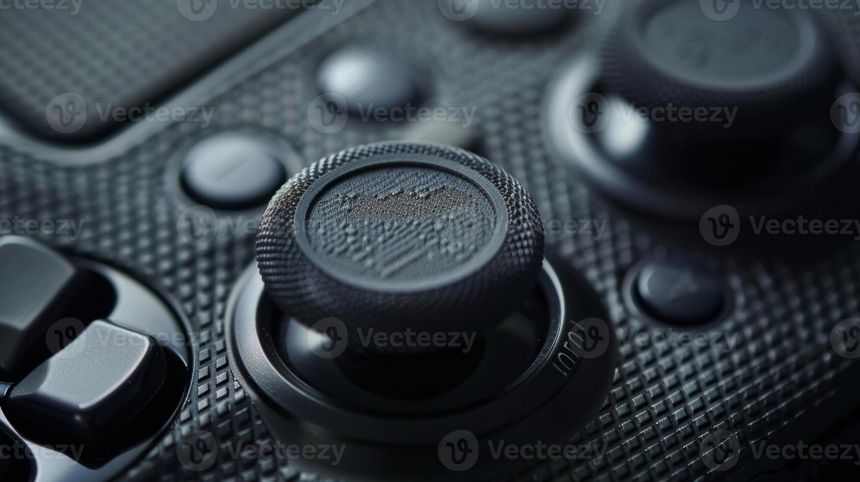 A closeup of the Dpad on a controller with each direction clearly labeled and a crosshatch pattern for added grip. This essential control feature allows for quick and precise movement photo