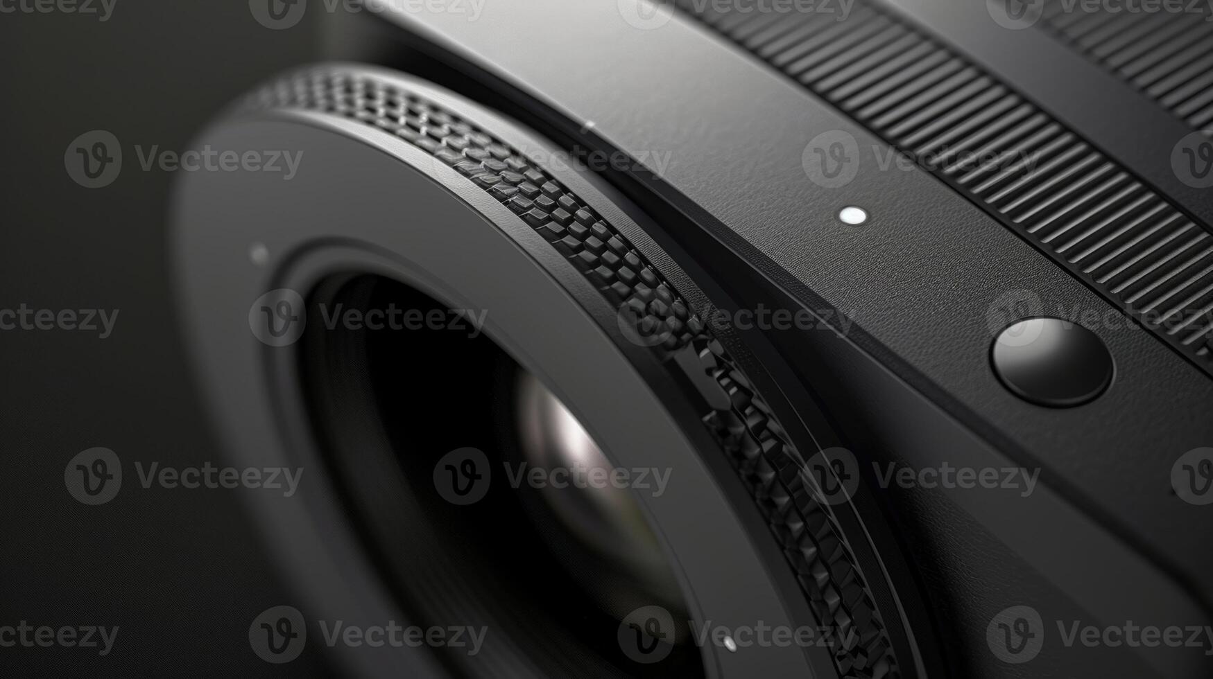 A closeup of the lens zoom feature allowing for a more precise adjustment of image size depending on the distance of the projection photo