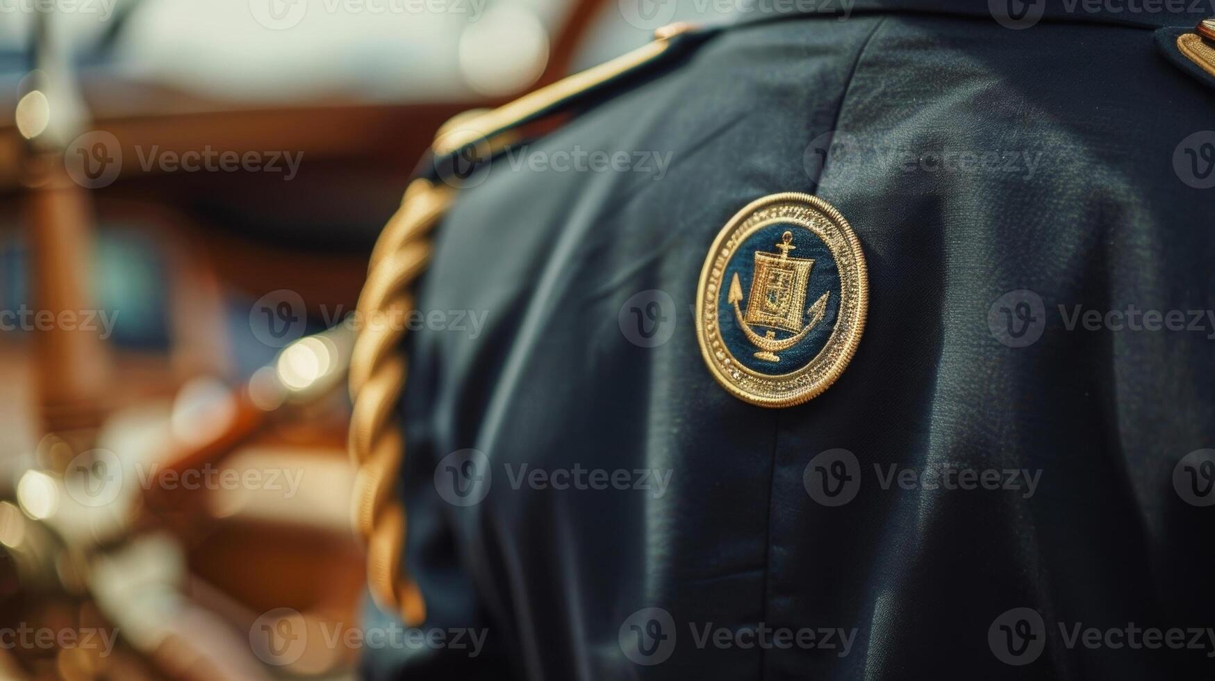 In another shot we see the detailed embroidery of a blazers back displaying the members name and the year they joined the yacht club. The personalized touch adds to the exclusivit photo