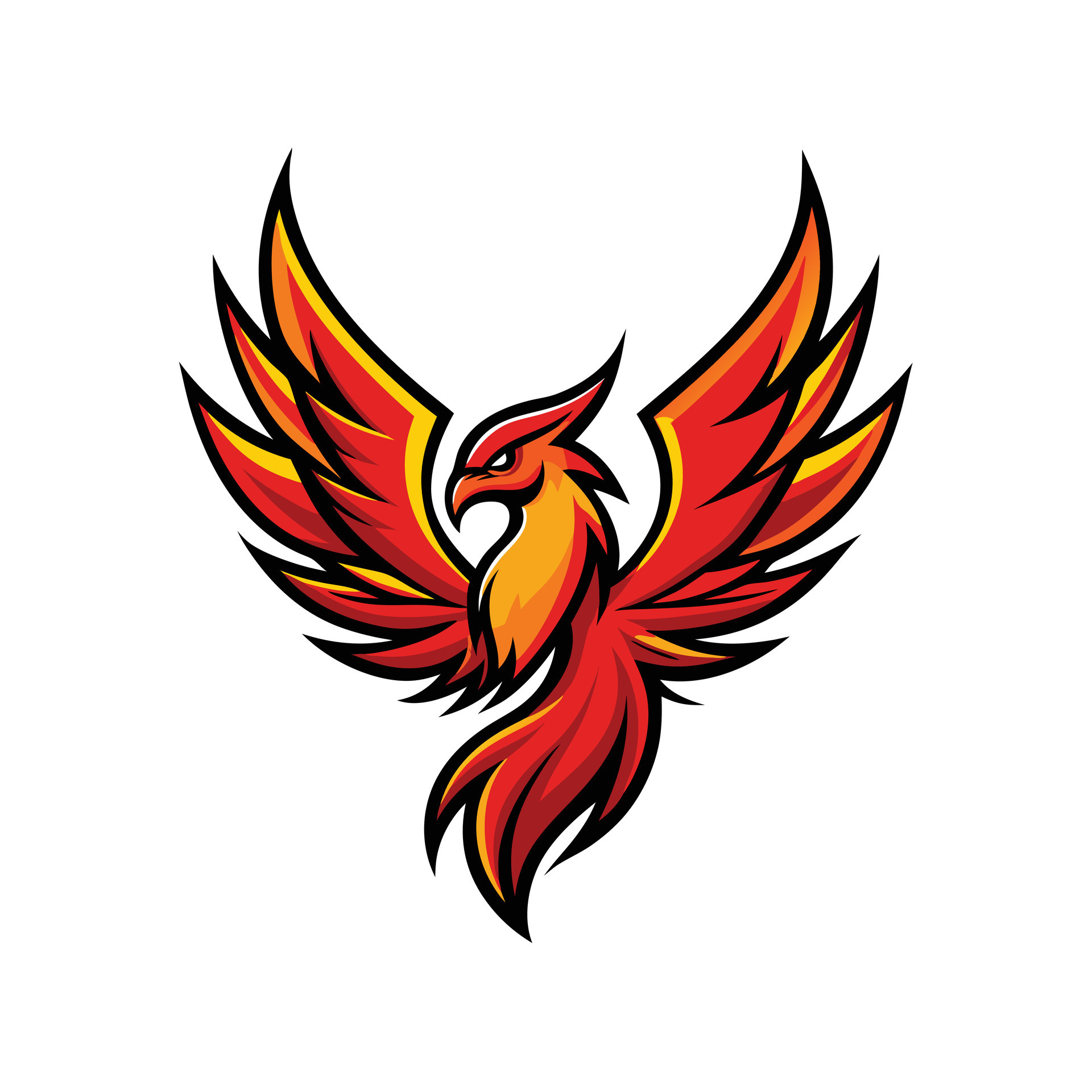 Phoenix logo template 47256633 Vector Art at Vecteezy