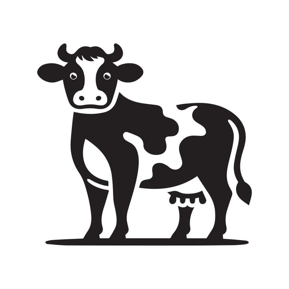 cow Silhouette illustration vector