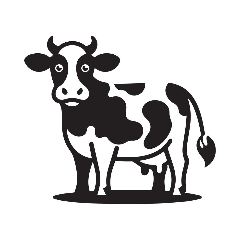 cow Silhouette illustration vector