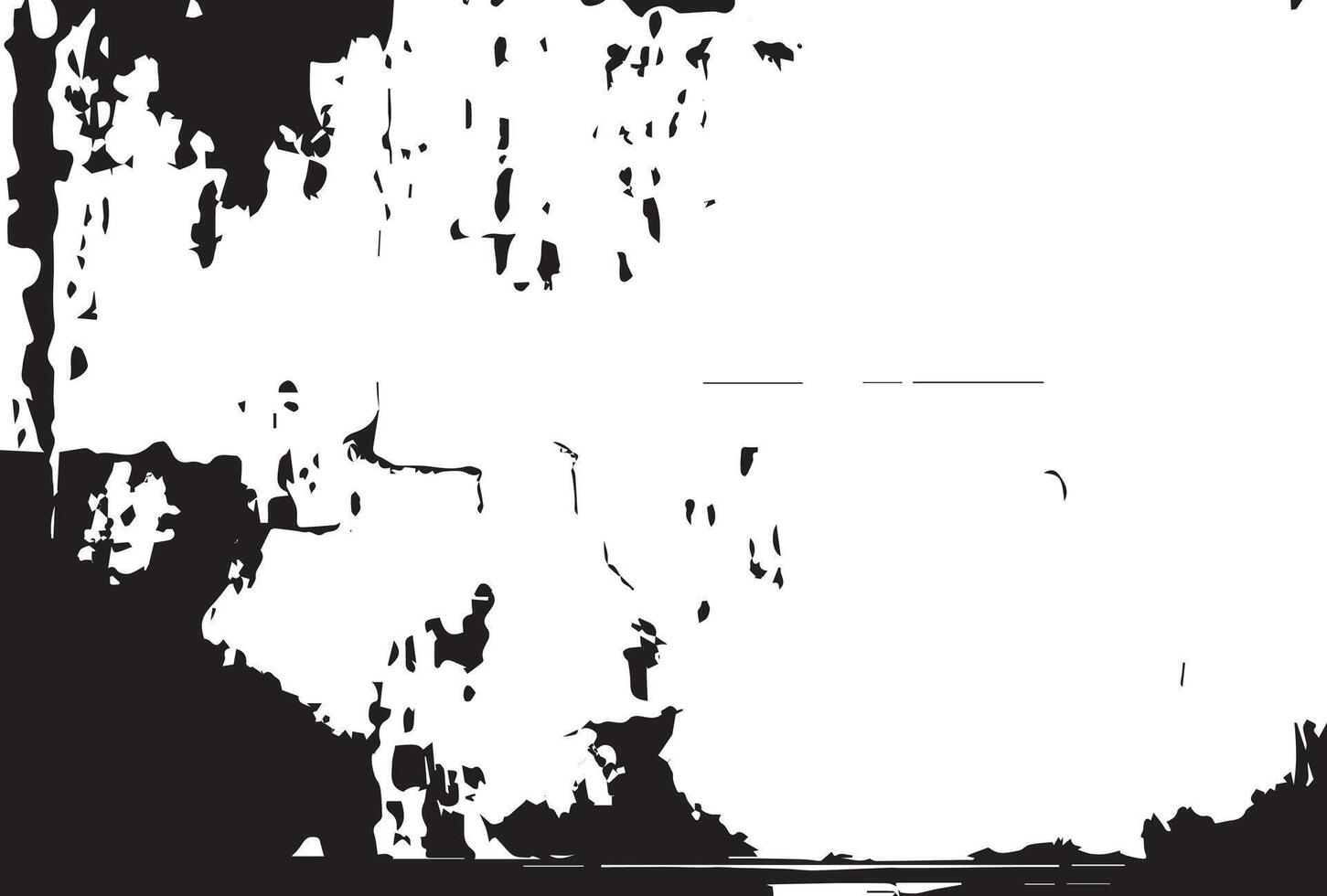 grunge texture of wall fragment with scratches and cracks vector