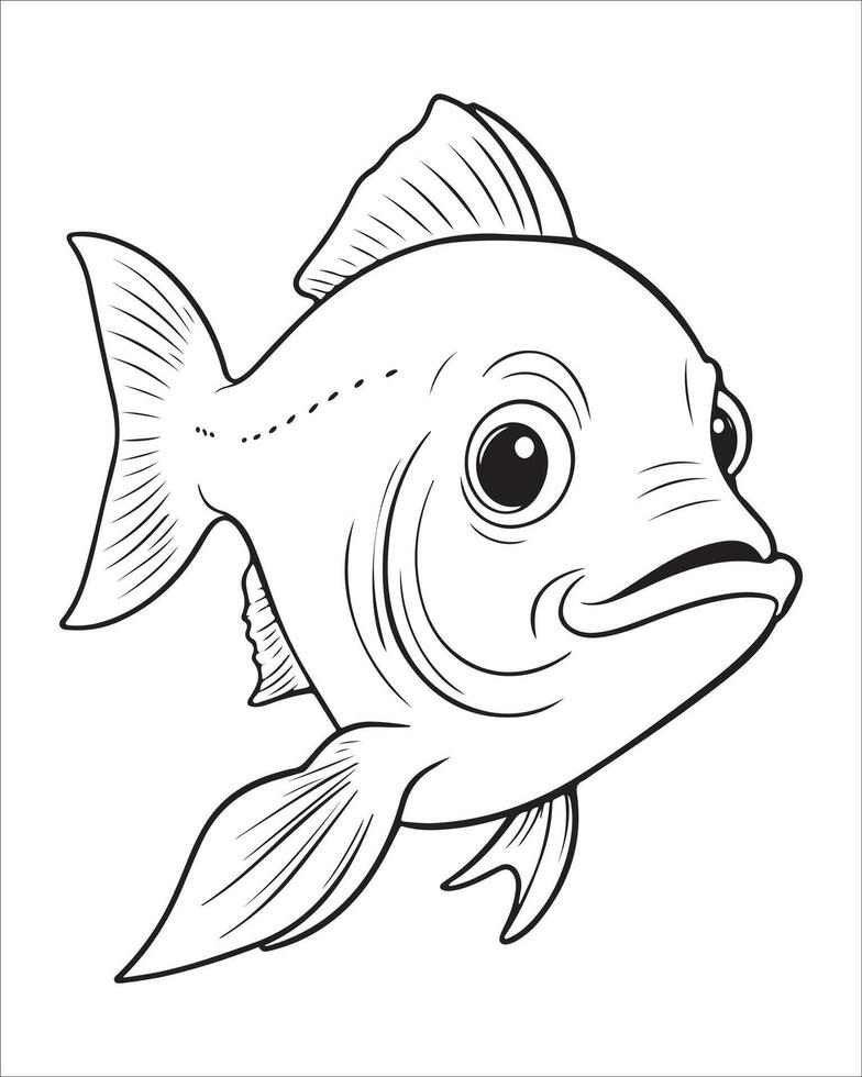 Cute Ocean Fish vector