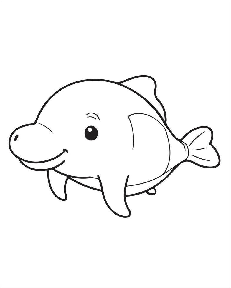 A Cute Ocean Fish vector