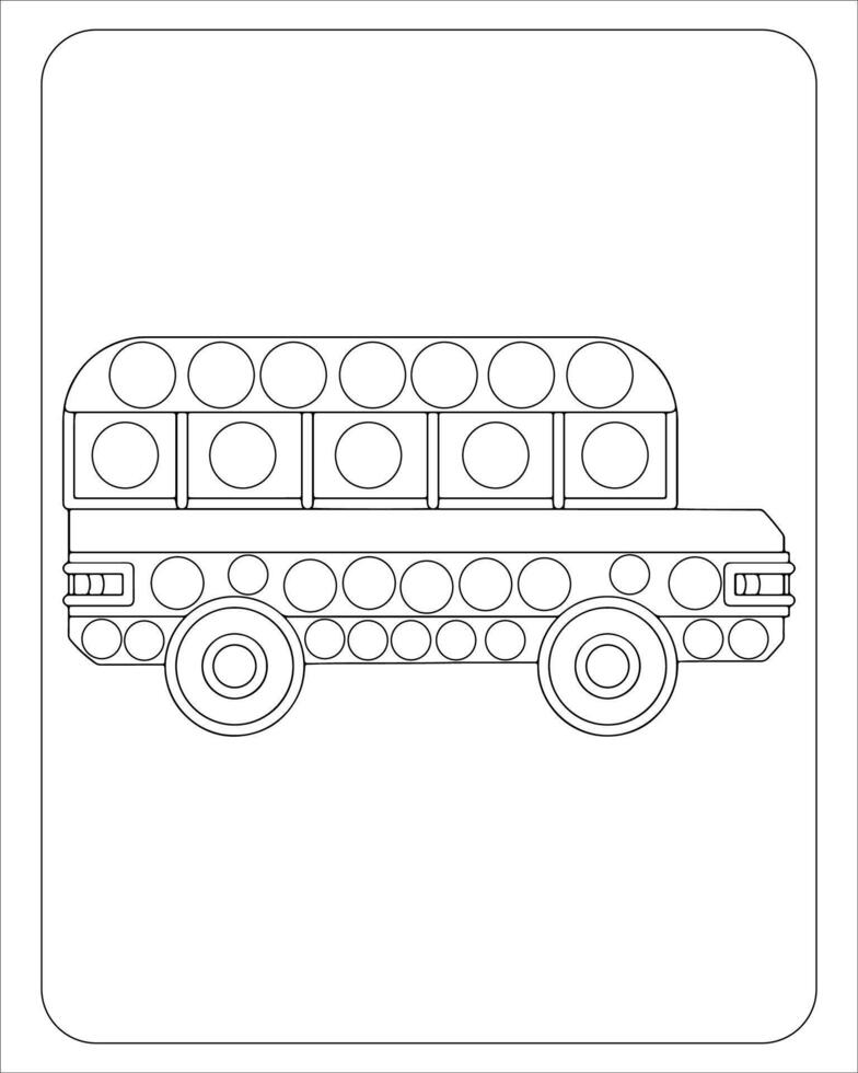 Back To School Dot Marker For Kids vector
