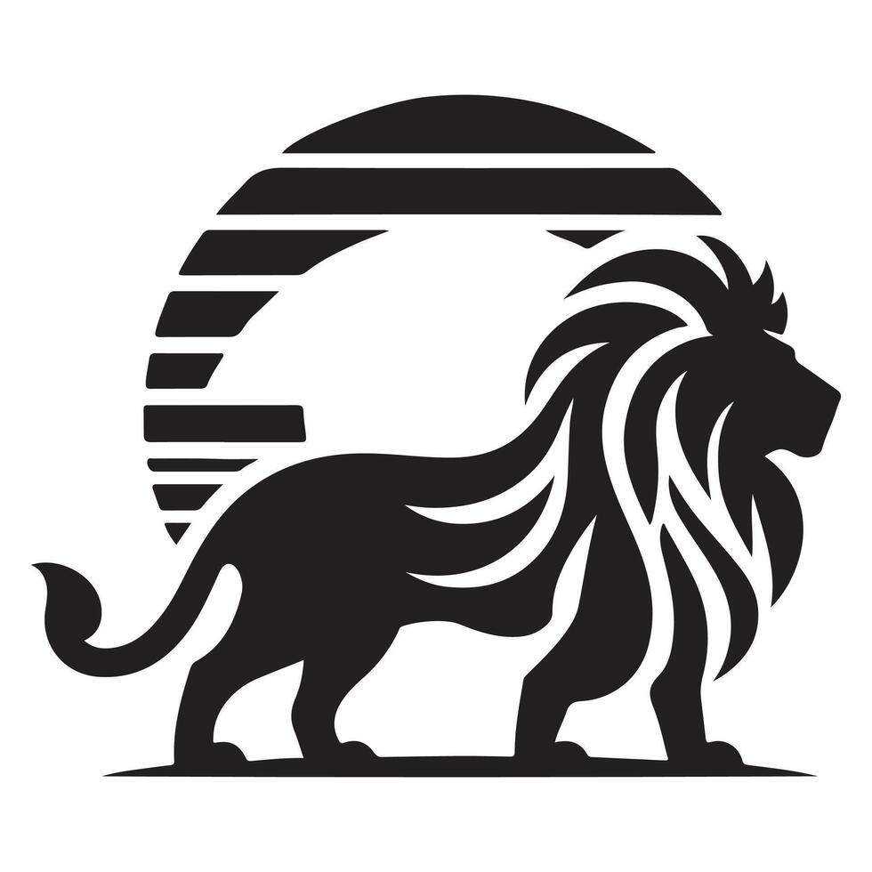 Lion Silhouette illustration vector