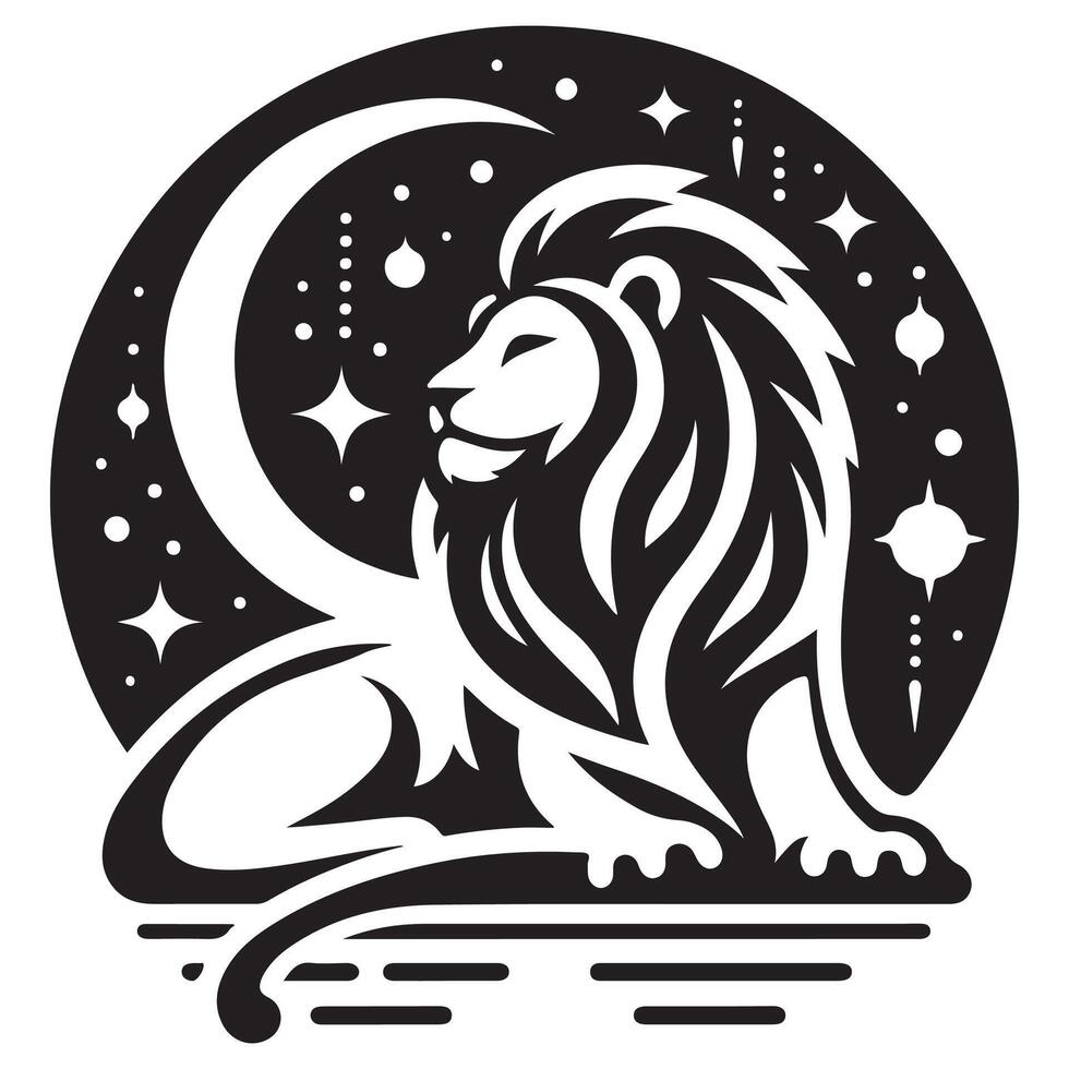Lion Silhouette illutration vector