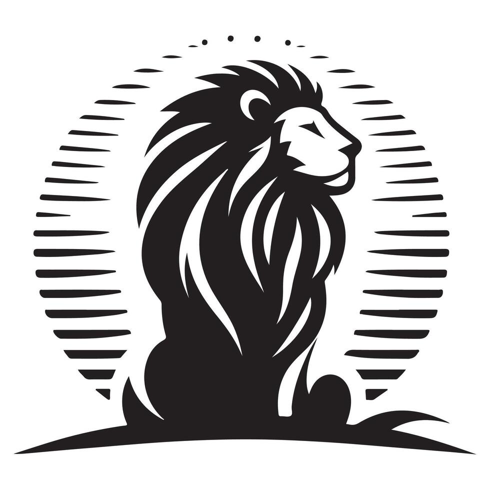 Lion Silhouette illustration vector