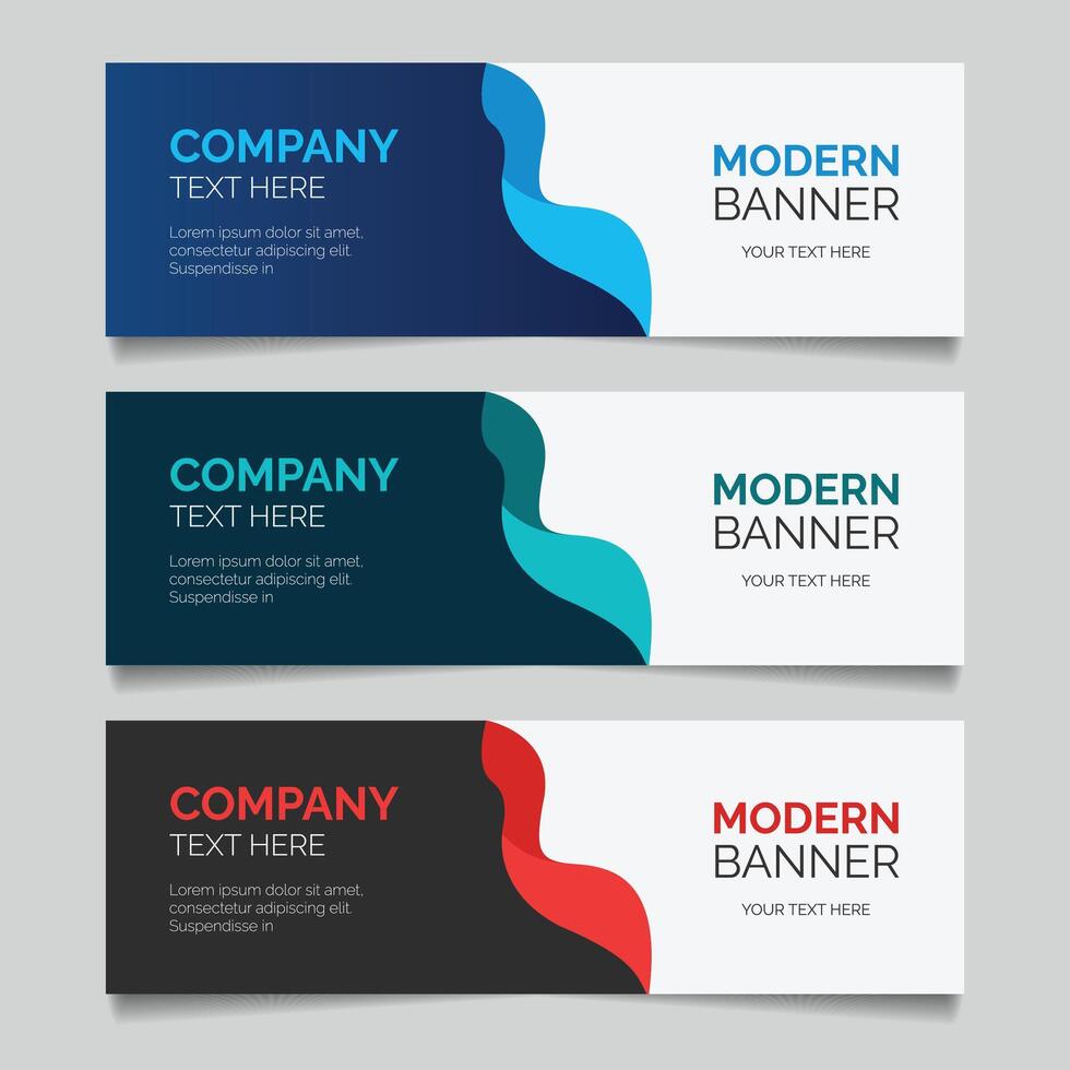 professional corporate business banner design vector