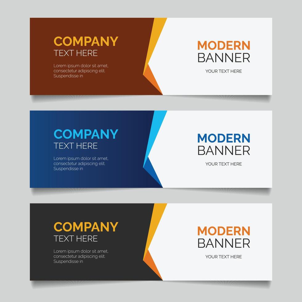 Corporate business banner template vector