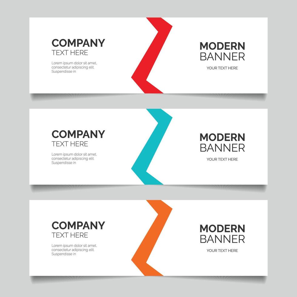 Modern Colorful Banner template Pack vector