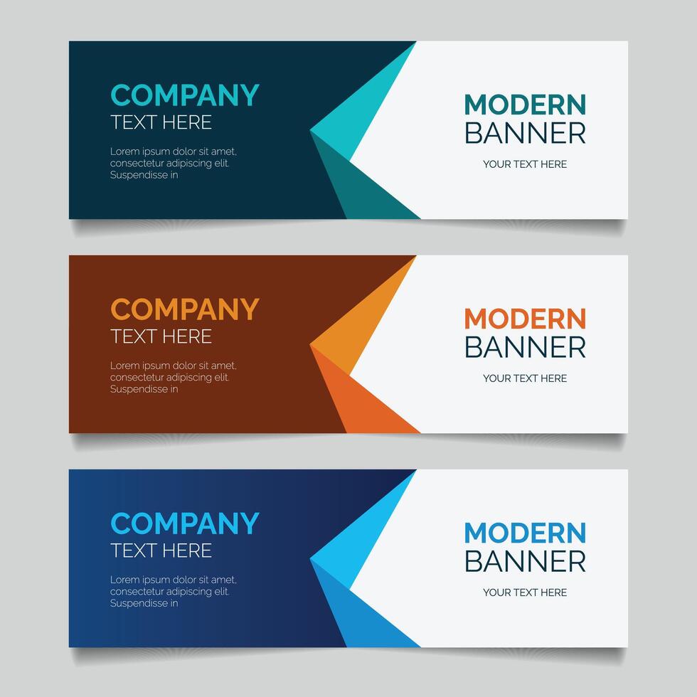 professional corporate business banner design template vector