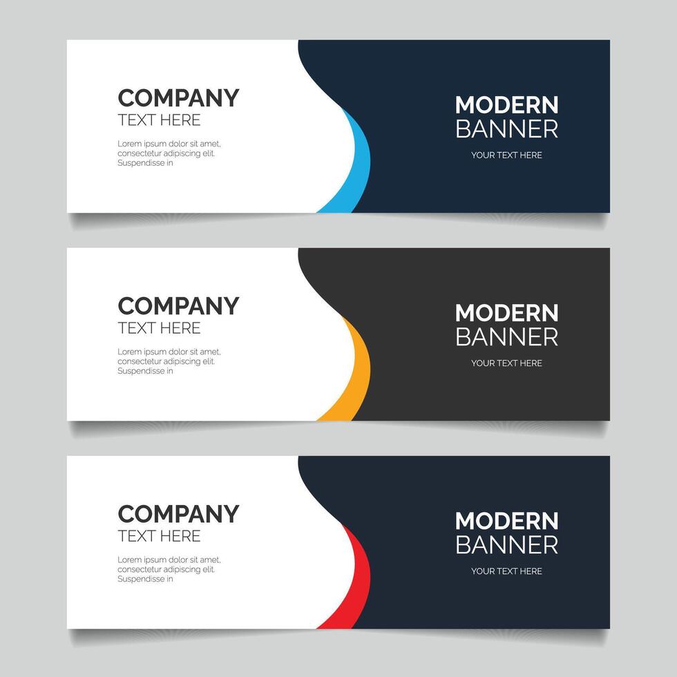 creative concept banner template for commercial use, cover template web banner template vector