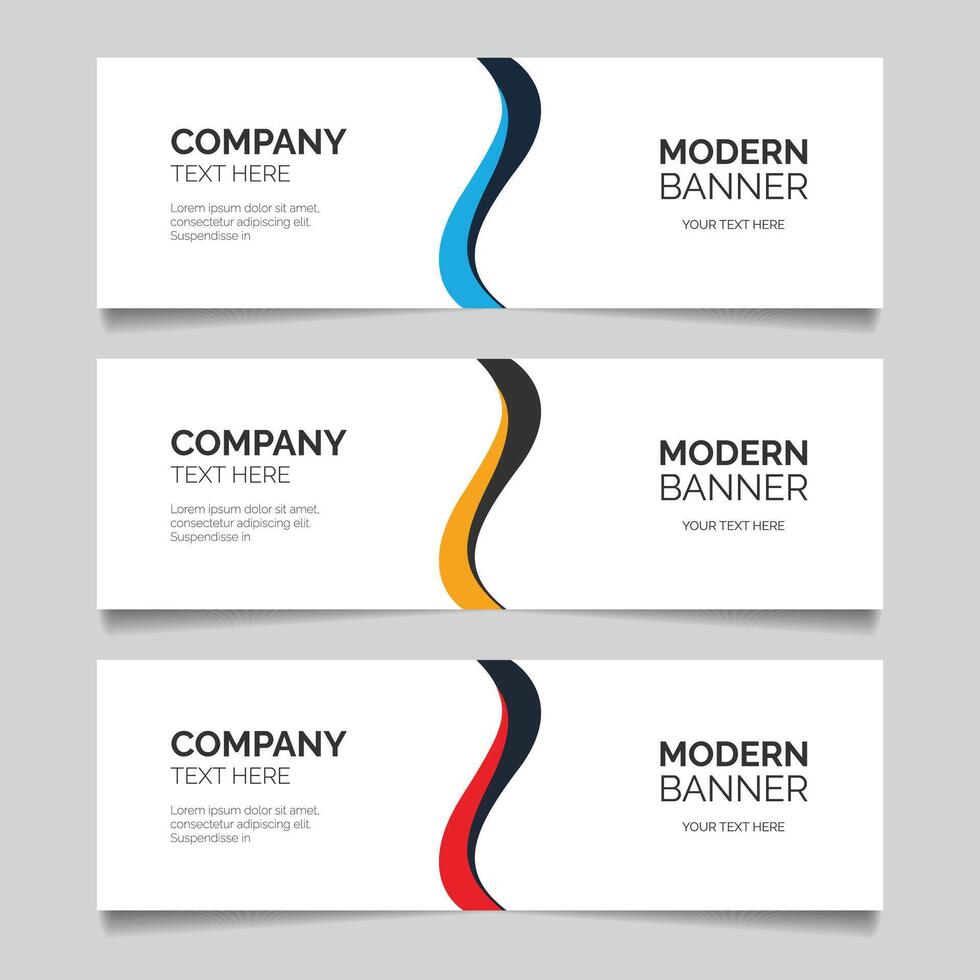 abstract design banner web template vector