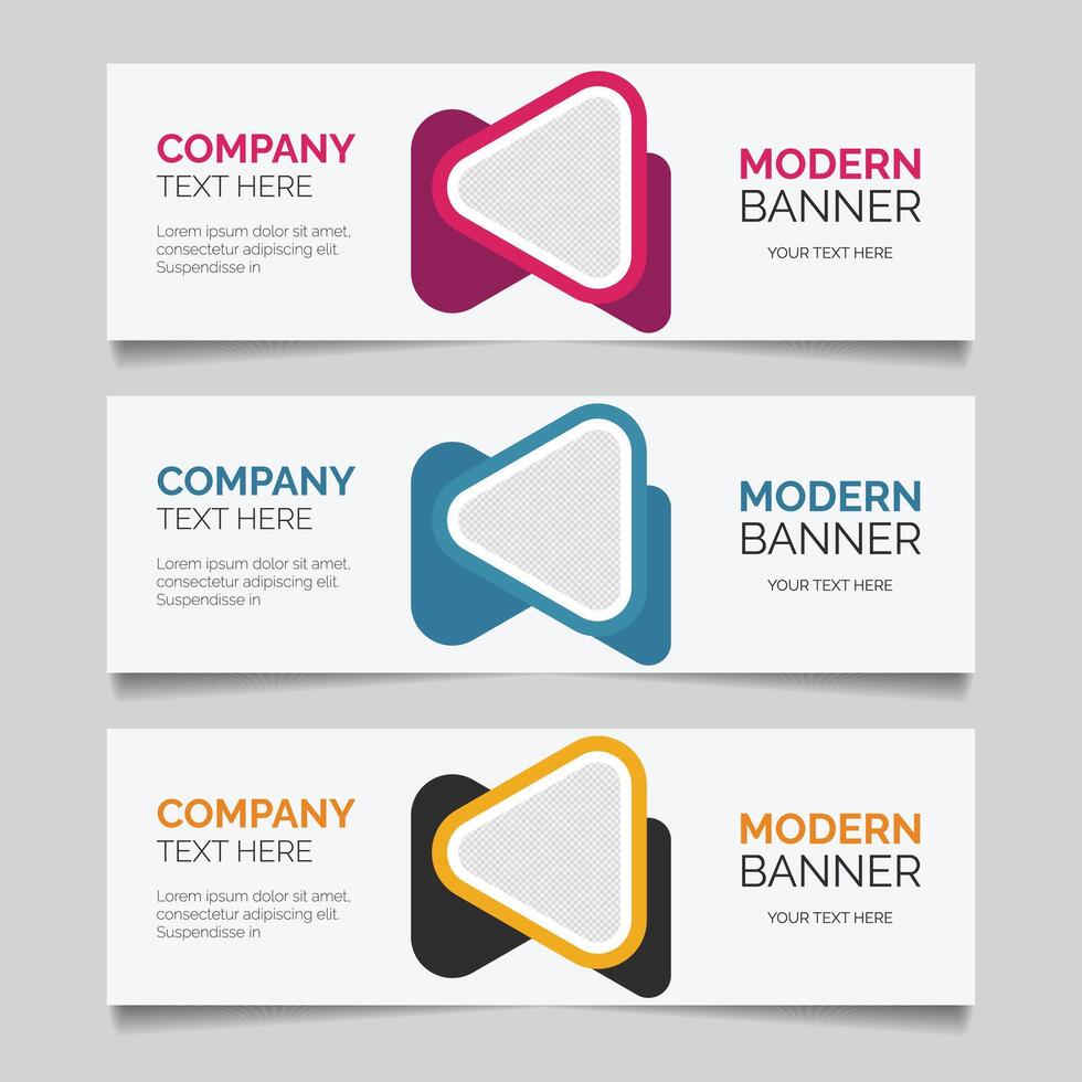 Professional and Minimalist banner design template vector