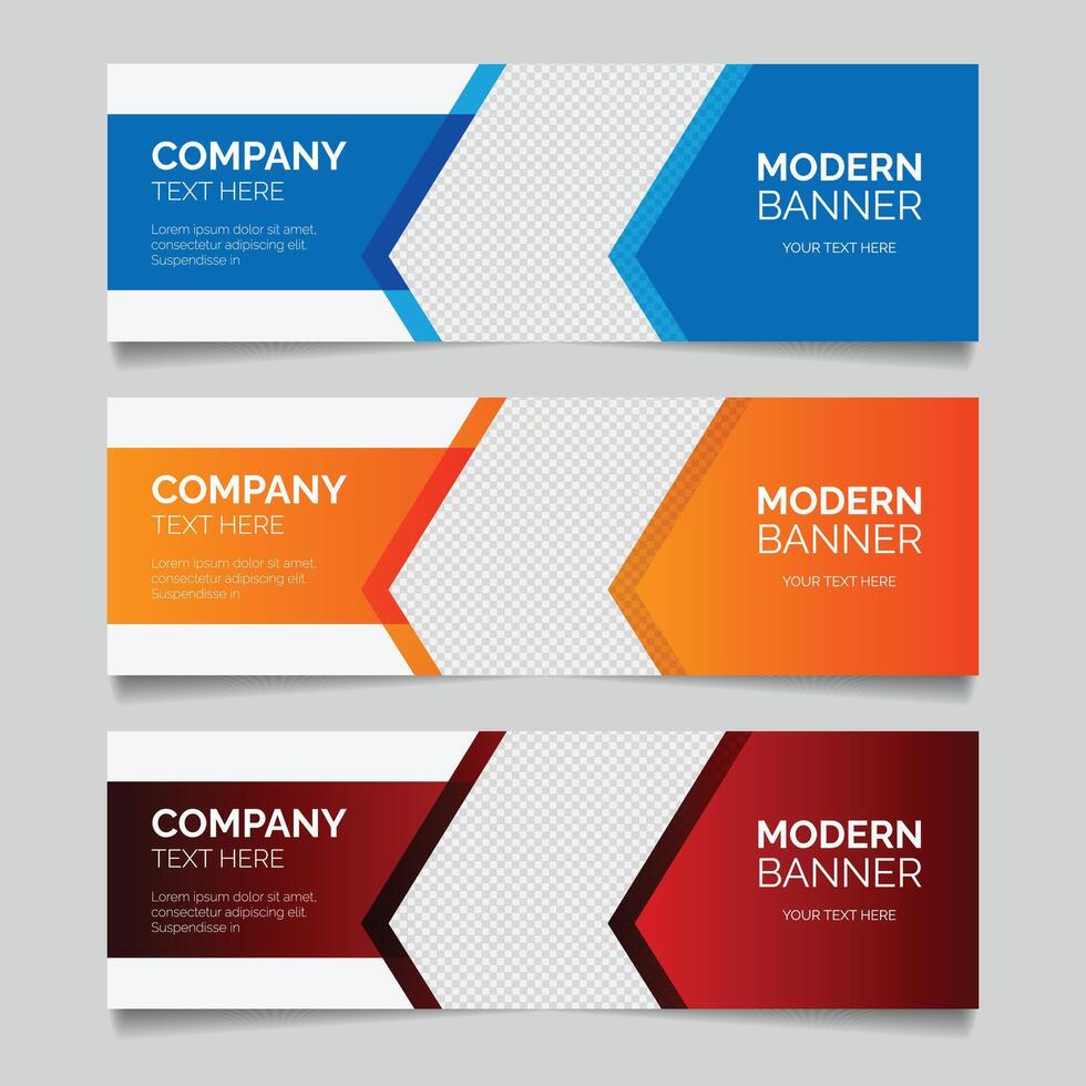 Corporate business banner design template vector