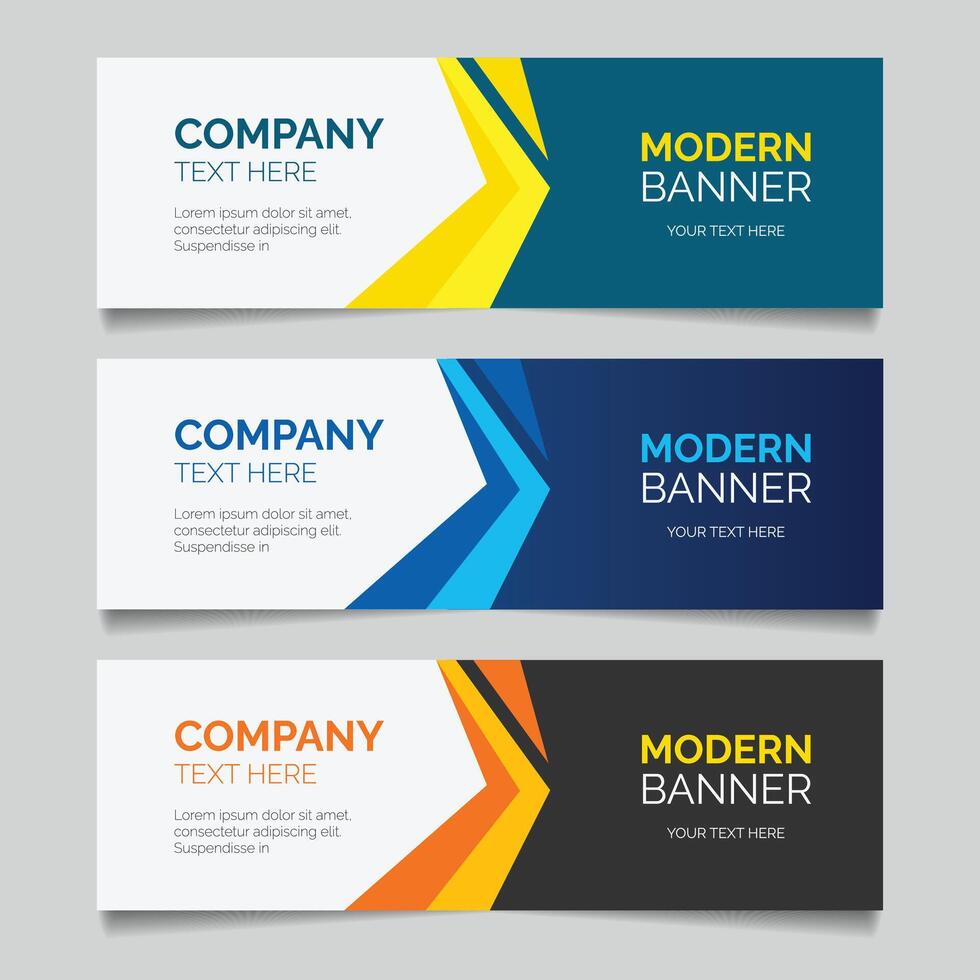 Banner background template Modern design vector