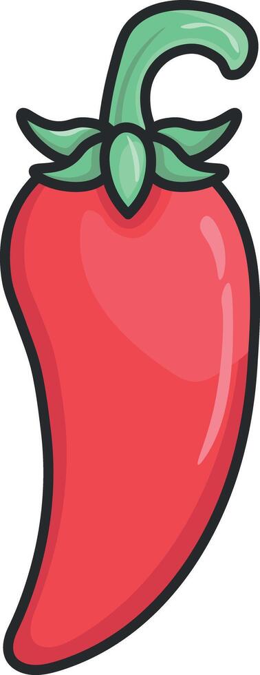 pepper cartoon drawing without background vector