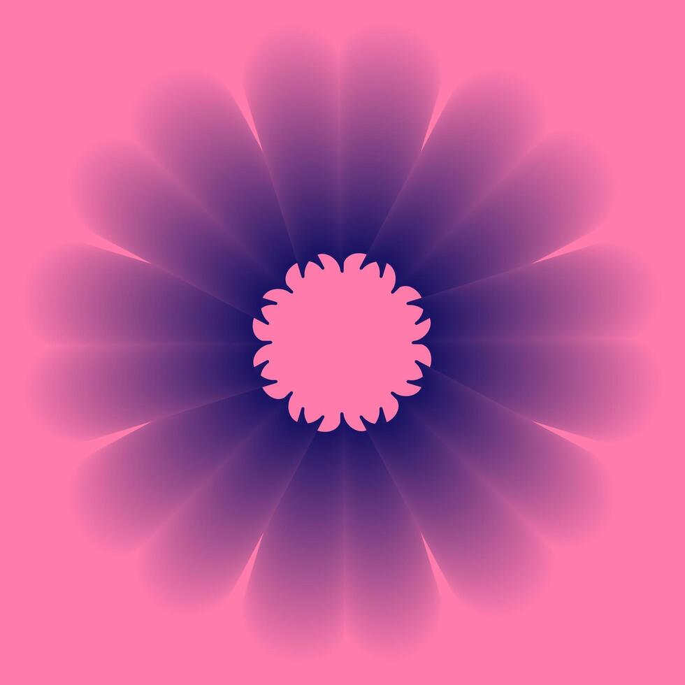 Pink background decorated with abstract round pattern vector