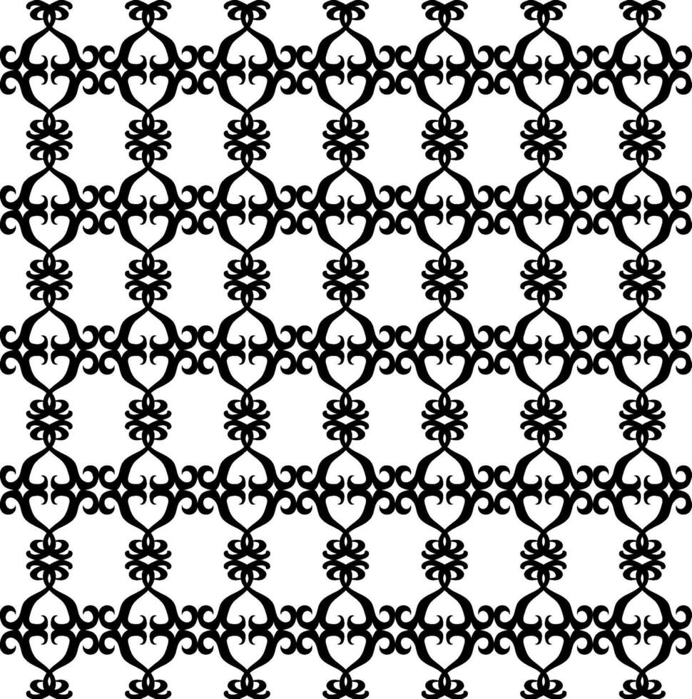 Seamless texture in the form of an abstract black pattern on a white background vector