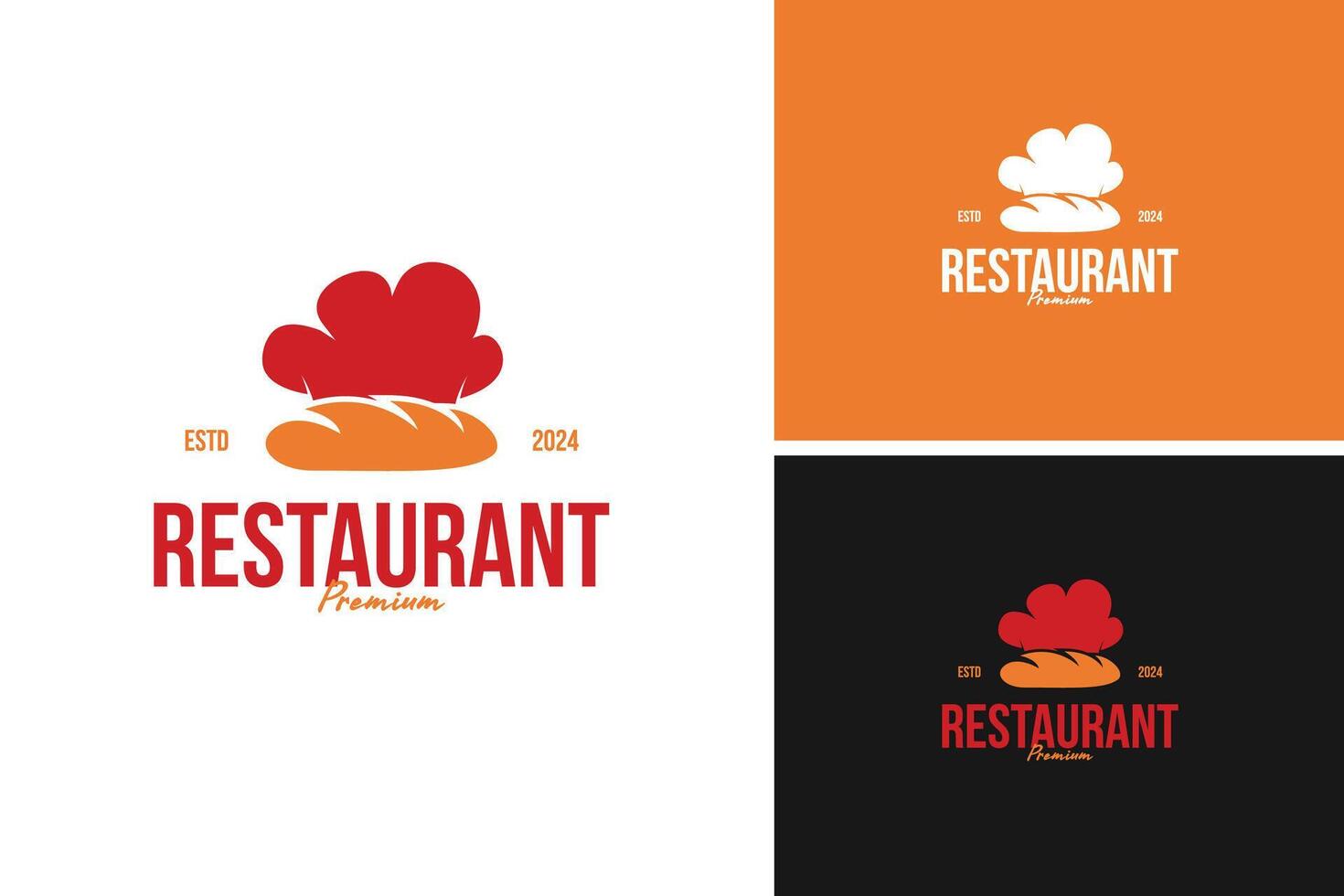 A logo design of chef hat with a loaf of bread, ideal for a bakery or artisanal bread maker. illustration template idea vector