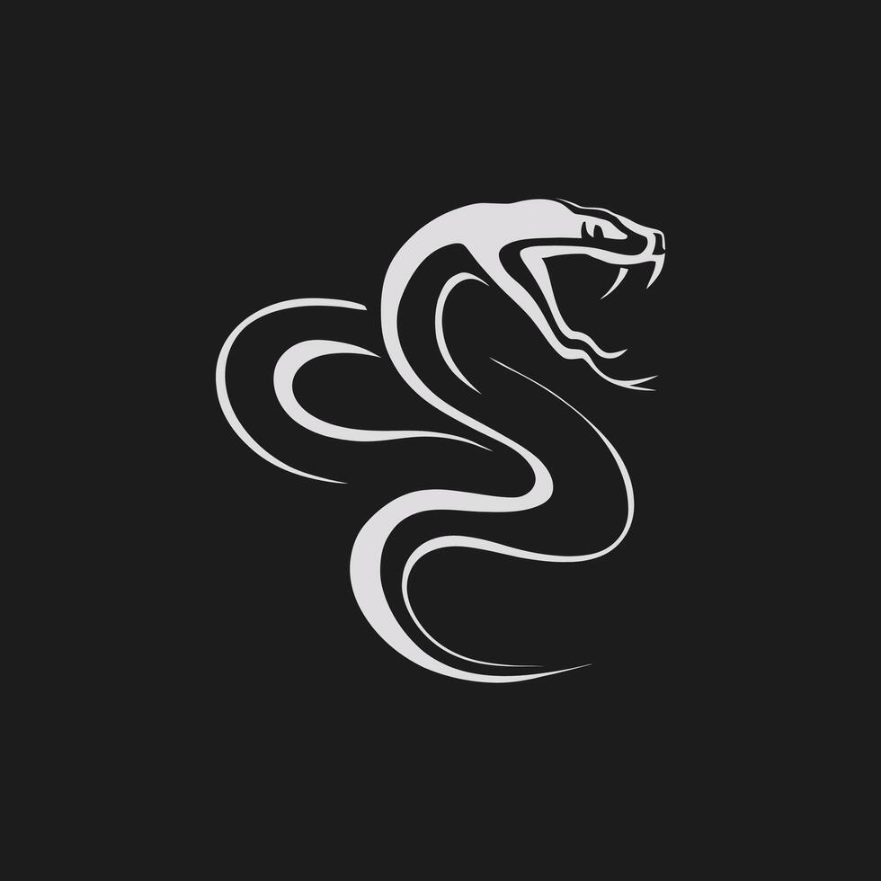 Angry Snake Logo, Snake Logo vector