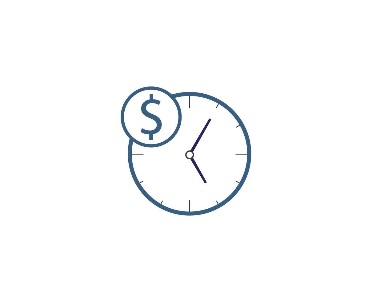 Overtime, money, working icon. illustration. vector