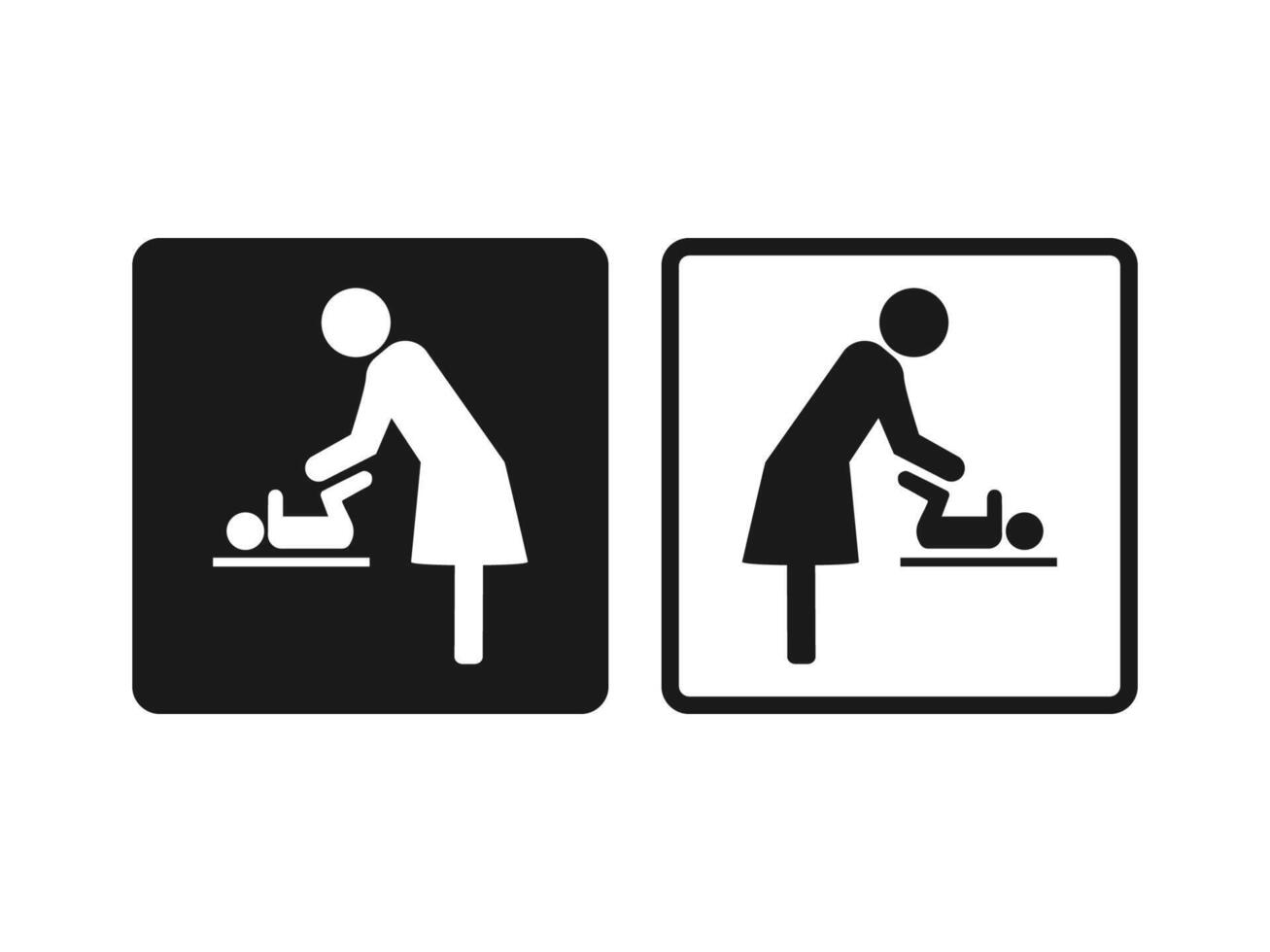 Baby change icon. illustration, flat design vector