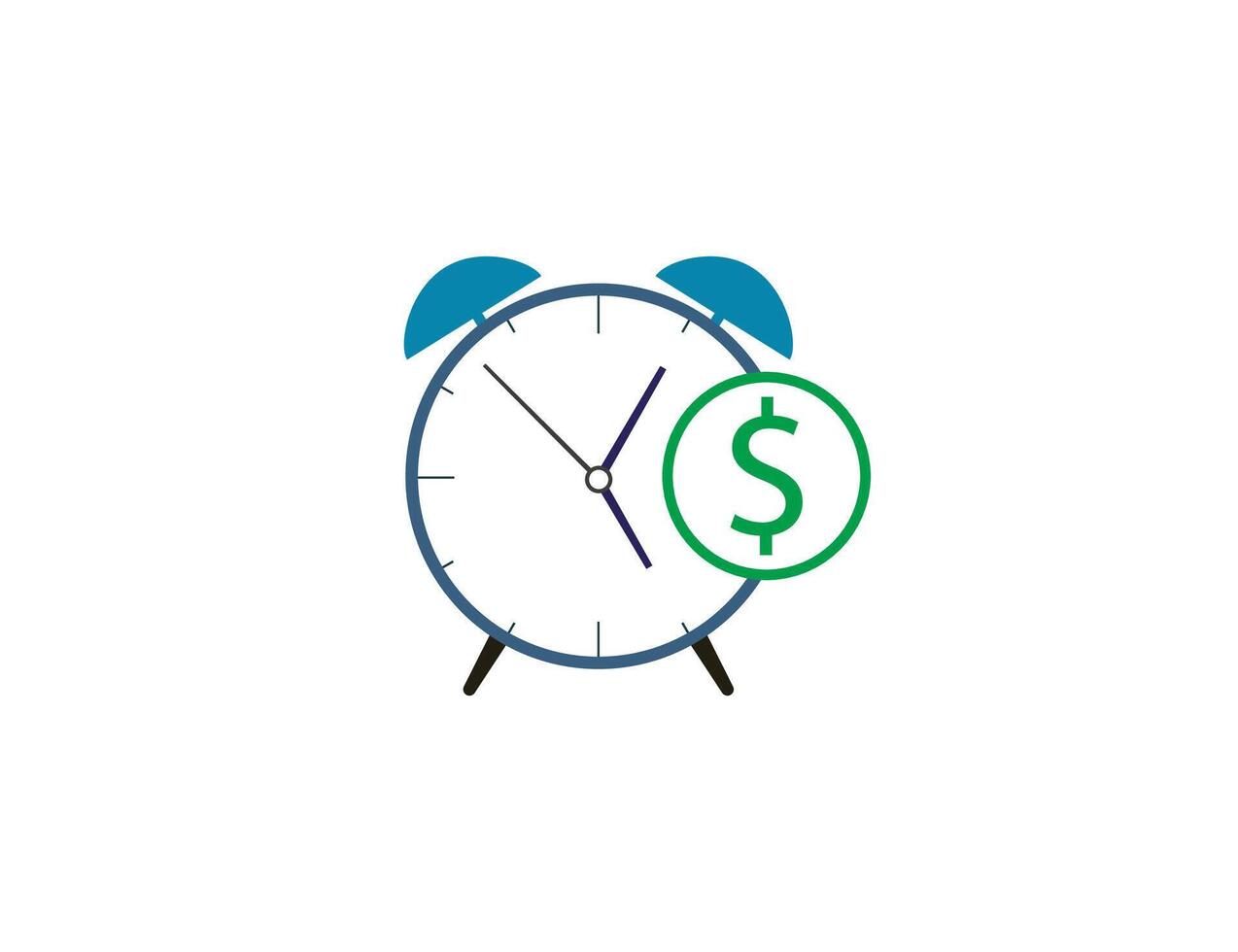 Overtime, money, working icon. illustration. vector