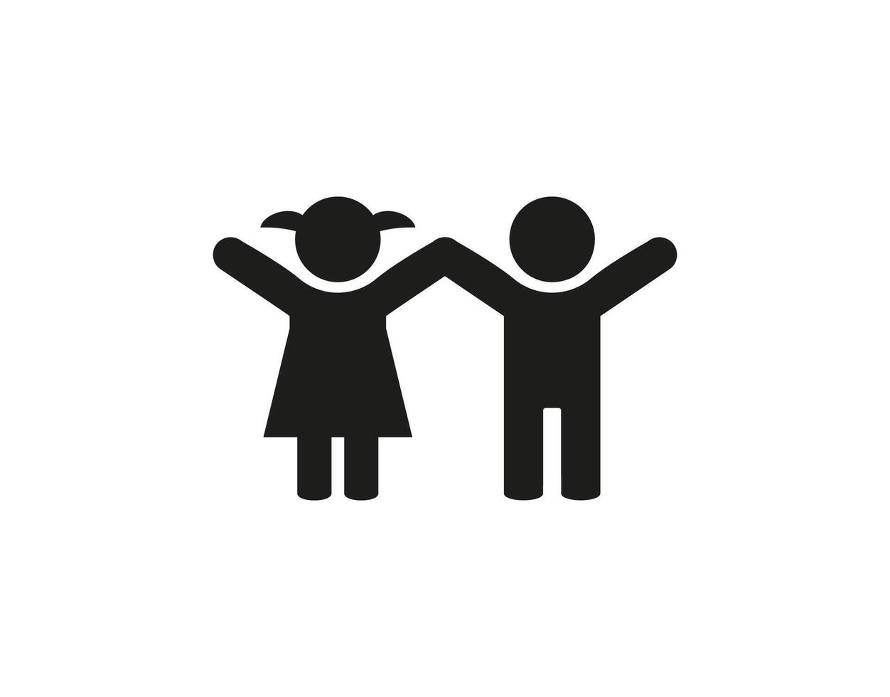 Child, baby icon. illustration, flat design. vector
