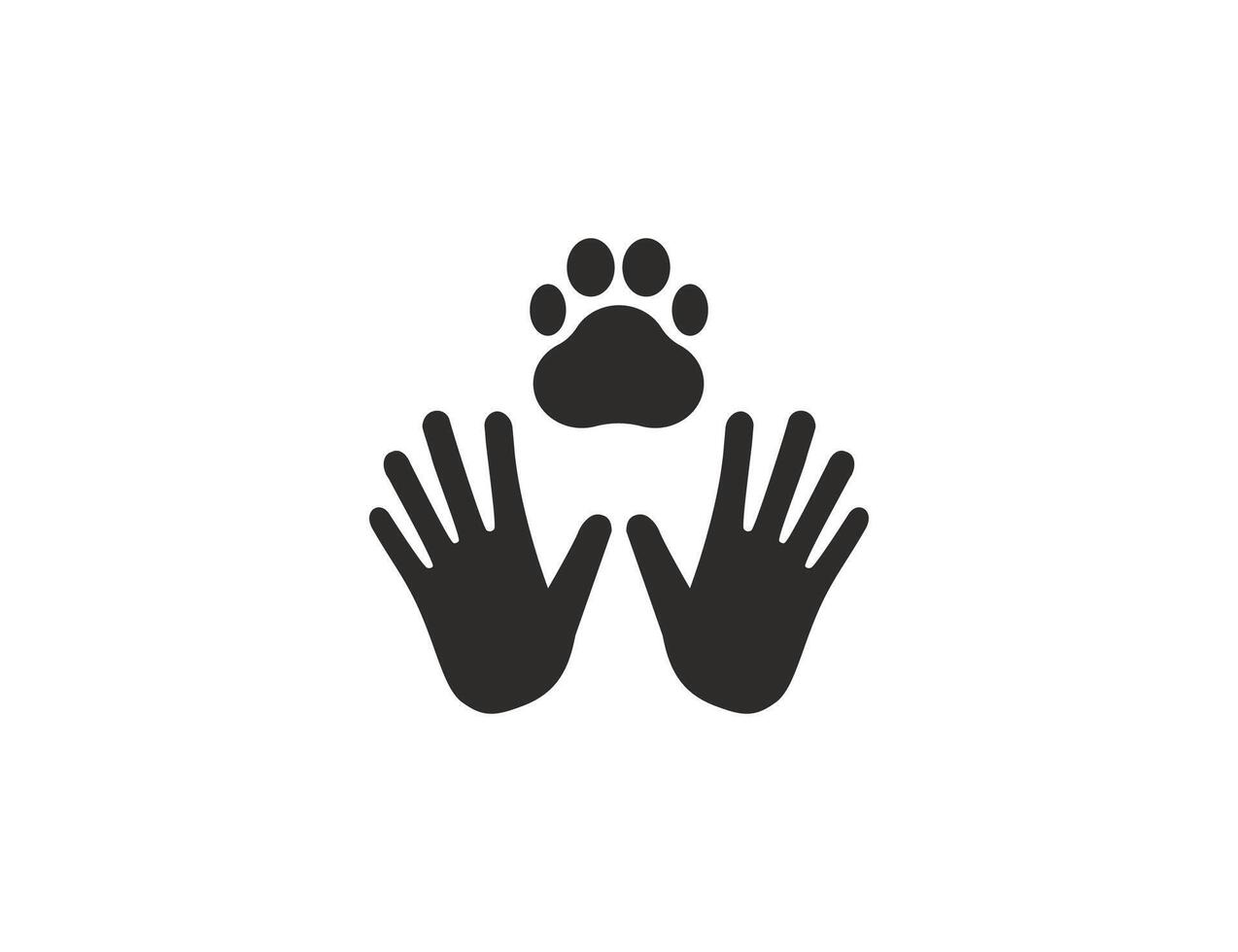 Animal care, charity icon. illustration. vector