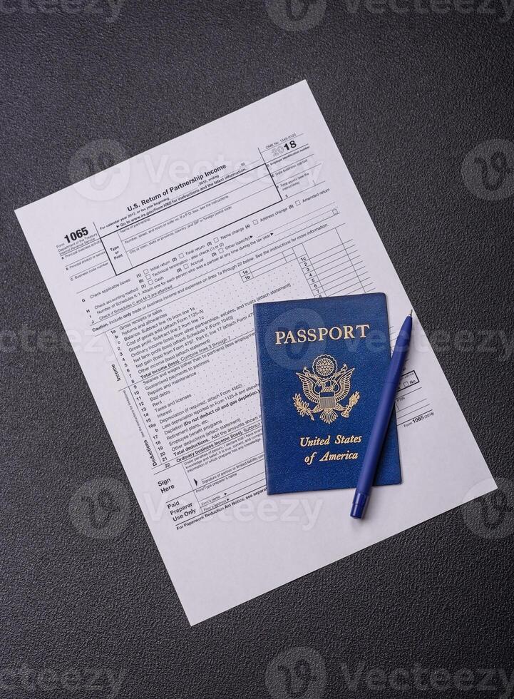 IRS Form 1065 US Return of Partnership Income blank photo